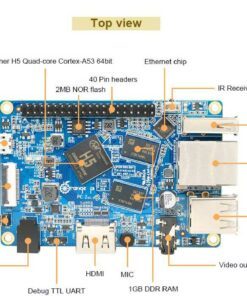 Máy tính nhúng Orange Pi PC 2 AllWinner H5 Quadcore 64bits 1GB DDR3