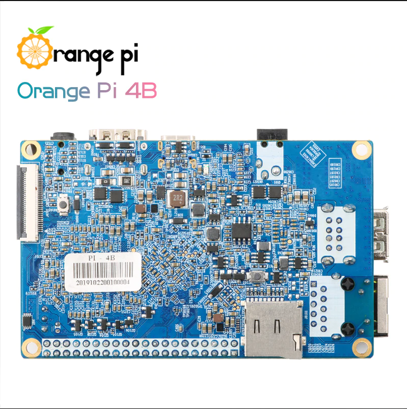 Bo mạch Orange Pi 4B Rockchip RK3399 4GB DDR4 bản 16GB EMMC kèm NPU SPR2801S - Ảnh 4