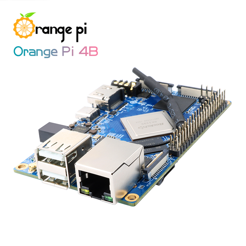 Bo mạch Orange Pi 4B Rockchip RK3399 4GB DDR4 bản 16GB EMMC kèm NPU SPR2801S - Ảnh 3