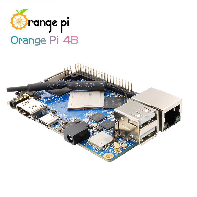 Bo mạch Orange Pi 4B Rockchip RK3399 4GB DDR4 bản 16GB EMMC kèm NPU SPR2801S - Ảnh 2