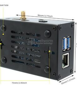 Vỏ kim loại cho Orange Pi 4B (không dùng được cho Pi 4) - Ảnh 4