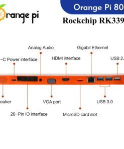 Alternative view of Máy tính bàn phím Orange Pi 800 cấu hình mạnh chip lõi 6 RK3399 RAM 4GB LAN Gigabit với dual band Wifi 5 và Bluetooth 5.0