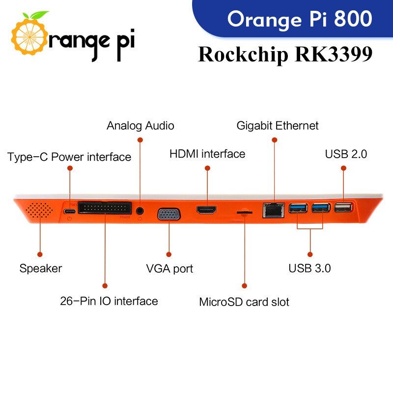 Orange Pi 800 kèm nguồn type C 5v4A - Ảnh 3