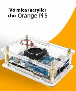 Vỏ mica cho Orange Pi 5 kèm quạt