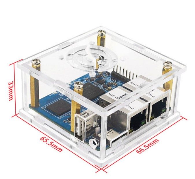 Vỏ mica cho Orange Pi R1 Plus LTS - Ảnh 3