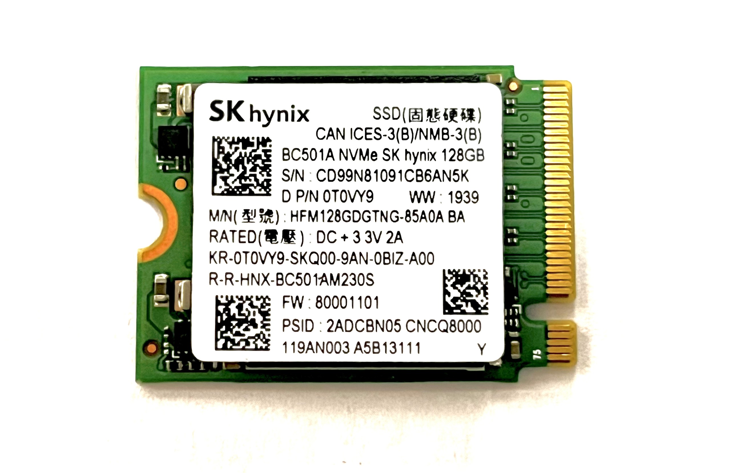 Ổ cứng SSD NVME 256GB 2230
