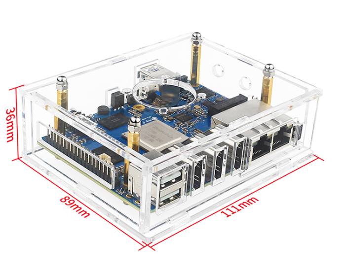 Vỏ mica cho Orange Pi 5 Plus kèm tản nhiệt nhôm và quạt - Ảnh 2