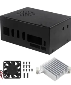 Vỏ sắt lắp ghép cho Orange Pi 5 Plus (kèm tản nhiệt và quạt)