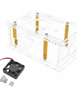 Vỏ mica cho Orange Pi 3B và 4 Pro kèm quạt và tản nhiệt