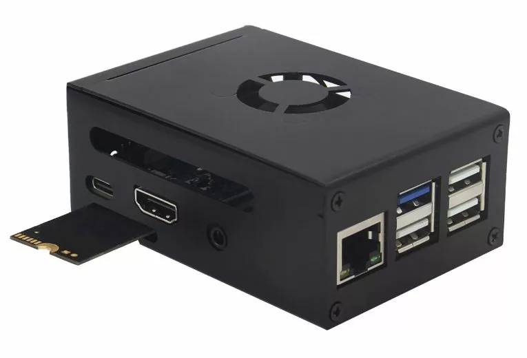 Vỏ sắt lắp ghép cho Orange Pi 3B (kèm quạt tản nhiệt) - Ảnh 2