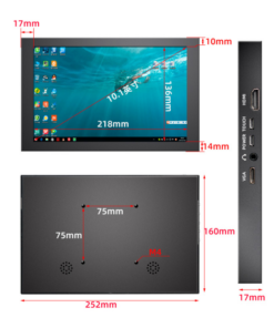 Màn hình 10inch cảm ứng khung sắt để bàn - Ảnh 4