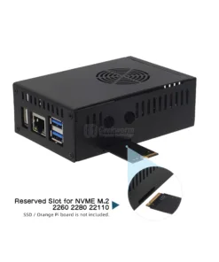 Alternative view of Vỏ sắt lắp ghép cho Orange Pi 5/5B (kèm tản nhiệt và quạt)