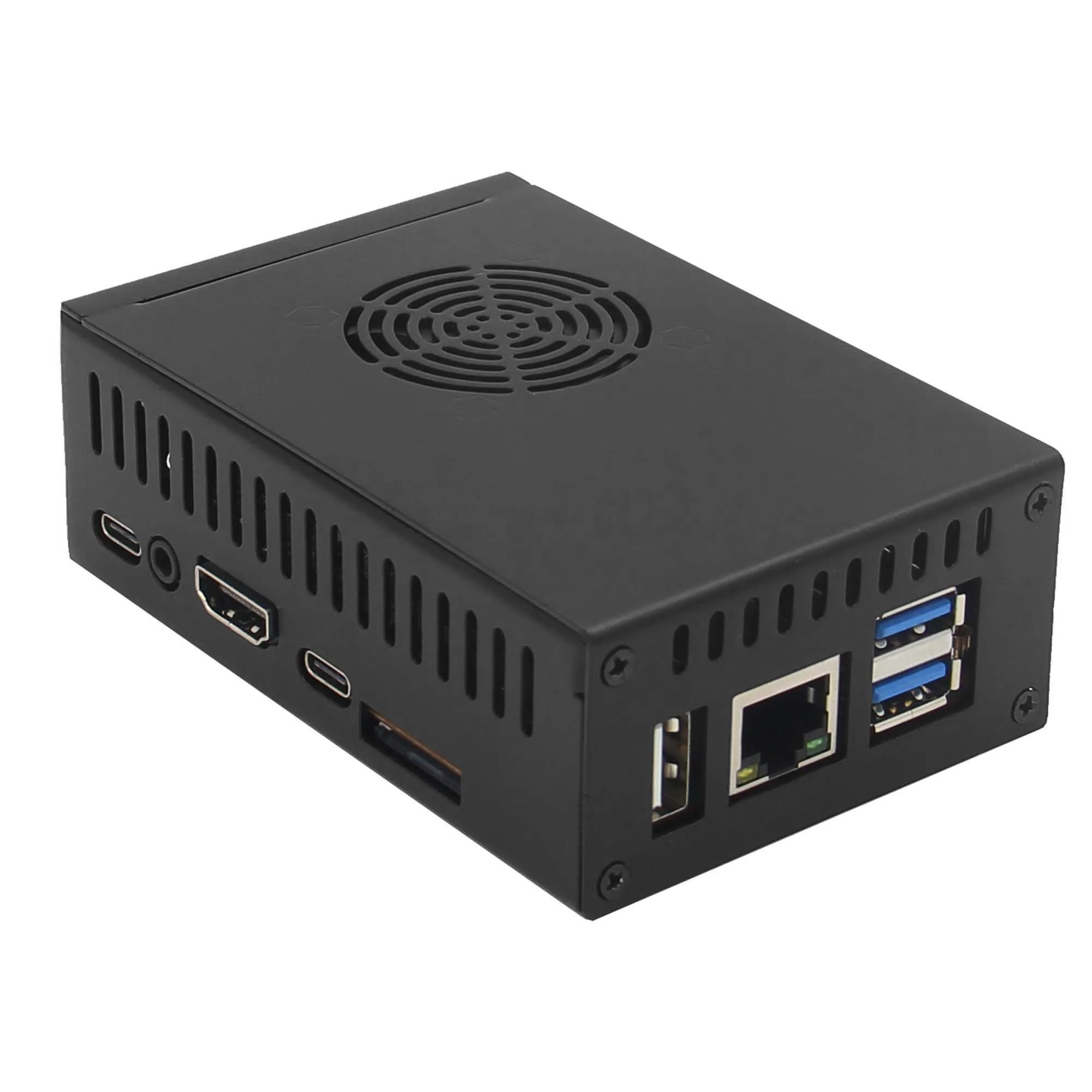 Vỏ sắt lắp ghép cho Orange Pi 5/5B (kèm tản nhiệt và quạt)
