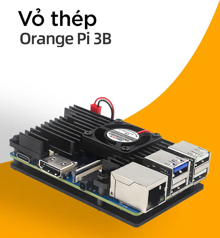 Vỏ thép cho Orange Pi 3B