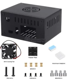 Alternative view of Vỏ sắt lắp ghép cho Orange Pi Zero3 (kèm quạt và tản nhiệt)