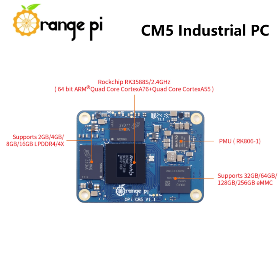 Orange Pi CM5 phiên bản 4G32GB - Ảnh 3