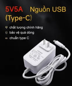Nguồn USB type C 5v 5A chính hãng