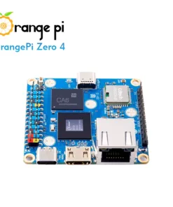 Orange Pi Zero 4 nhìn từ góc 3/4, thể hiện bo mạch và các cổng kết nối.