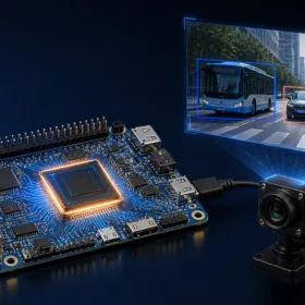 Minh họa triển khai YOLOv8 trên Orange Pi 5 series, NPU RK3588 và camera USB.